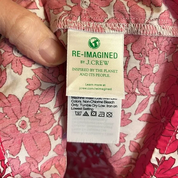 J.Crew Button-Front Ruffleneck Popover
In Blushing Meadow Size Small - Picture 8 of 11